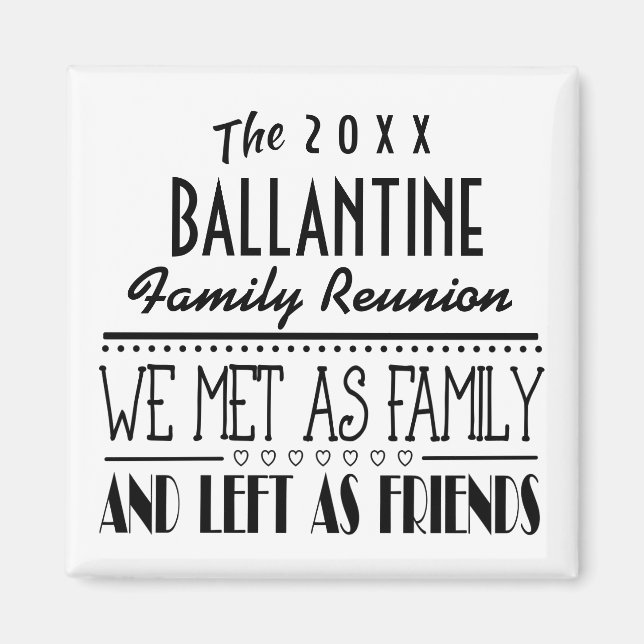 Dold Family Reunion Friends Souvenir Gift Magnet (Framsidan)
