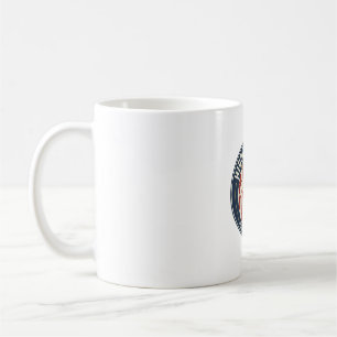 Dold frihet patriotisk patriotisk optisk illusion kaffemugg