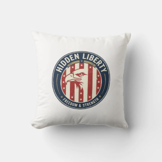 Dold frihet patriotisk patriotisk optisk illusion kudde