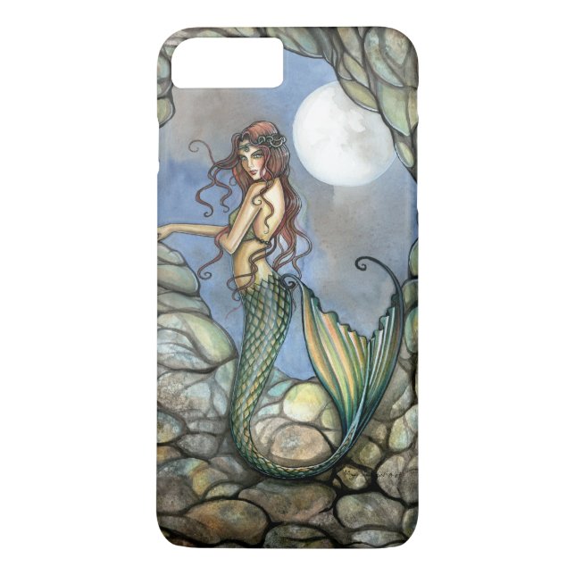 Dold grotta sjöjungfru fantasykonst sjöjungfrur Case-Mate iPhone skal (Baksida)