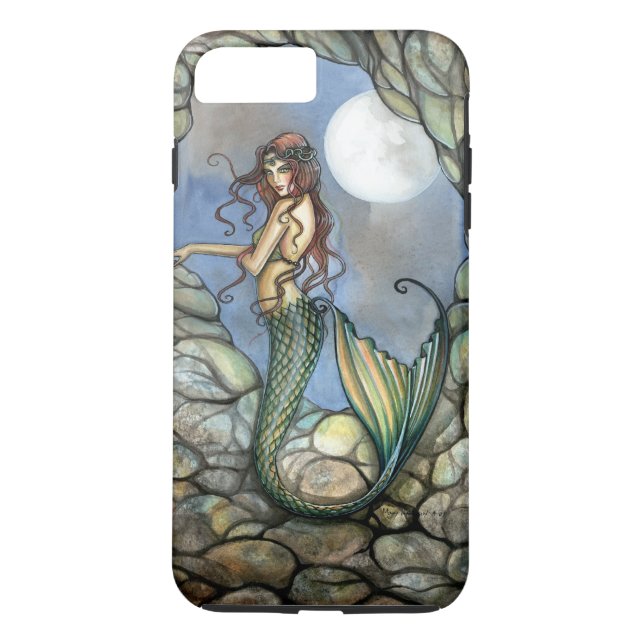 Dold grotta sjöjungfru fantasykonst sjöjungfrur Case-Mate iPhone skal (Baksida)