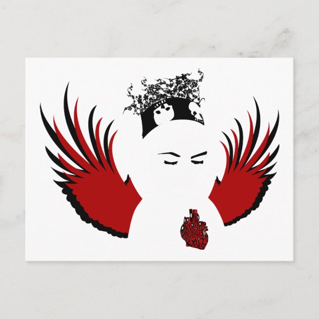 Dold hängivenhet: borttappadens ängel vykort (Framsida)