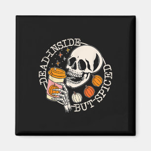Dold Inside but spjuted Pumpkin Skull-dricksfall Magnet
