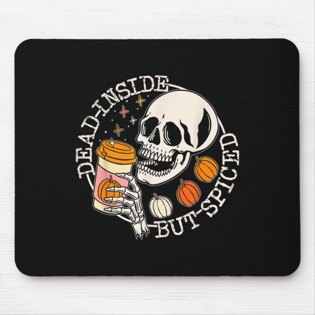 Dold Inside but spjuted Pumpkin Skull-dricksfall Musmatta (Framsidan)