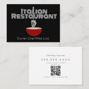 Dold Italy Food Lastbil Restaurant Visitkort