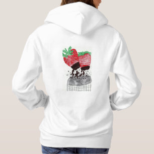 Dold jordgubbeHoodie för choklad Tee