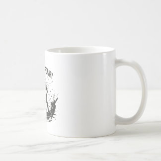 Dold linebacker silhouette mittenkontroll omgiven kaffemugg