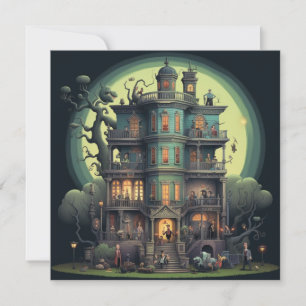 Dold mansion: Vistande hallow Inbjudningar