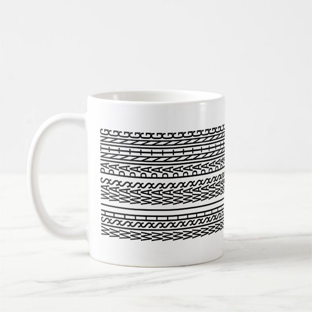 Dold meddelande för alla hobbyer, längtar till att kaffemugg (Vänster)