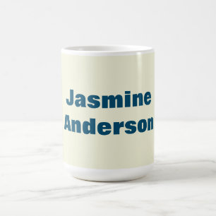 Dold Modern minimalistisk begud av havets blå Färg Kaffemugg