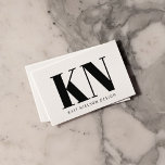 Dold Modern Monogram Professionell Black White Visitkort<br><div class="desc">Dold Modern Monogram Professionell Black White Affärskort</div>