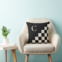Dold Monogram Black Cream Geometric Mönster