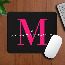 Dold Rosa Monogram Initial Typography Black Girly Musmatta