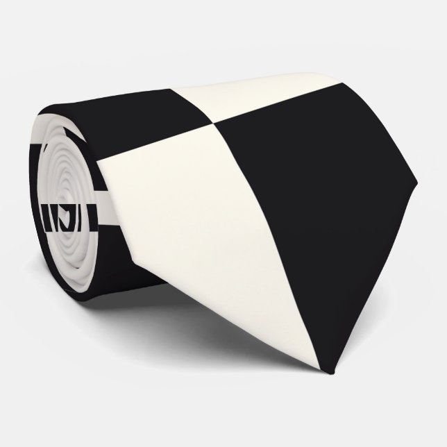 Dold skönhet, svart och vitt slips (Rullad)