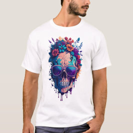 Dold Skull, full färg V2 T Shirt