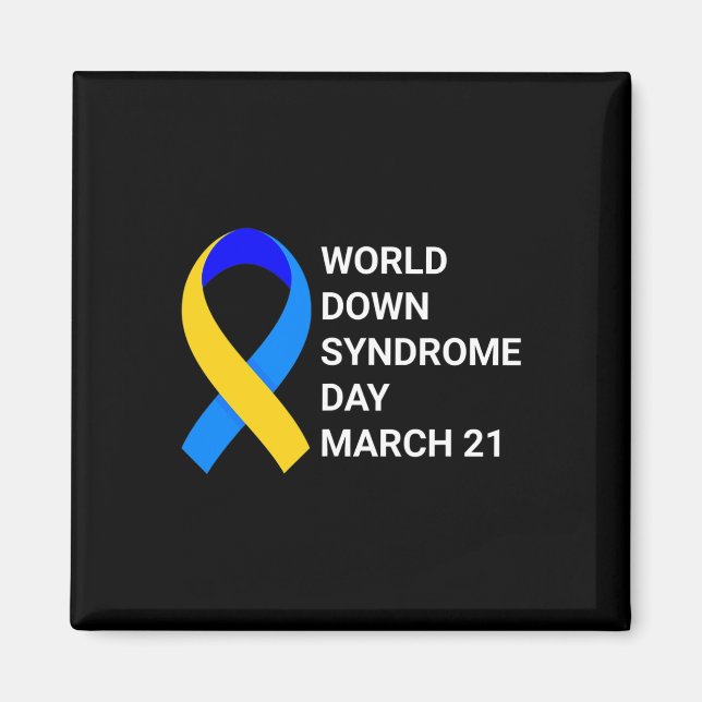 Dold Syndrome Awareness - World Down Syndrome Day Magnet (Framsidan)