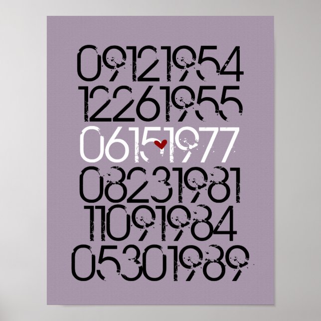 Dold Wall Art - Distress Stil - 3 barn Poster (Framsidan)