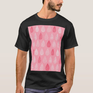 Doldroppar vatten: vintage mönster t shirt