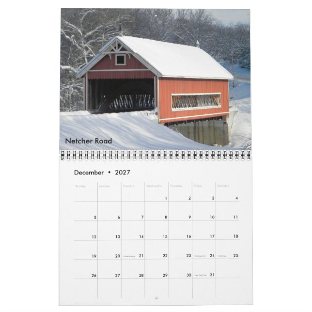 Doldt överbrygga kalendern kalender (Dec 2027)