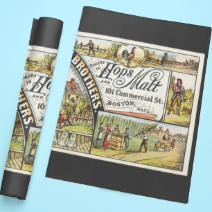 Dole Brothers Ad Skutt och Malt Ephemeral Presentpapper