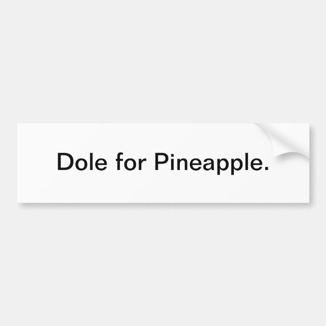 Dole för ananas - bildekal (Framsidan)