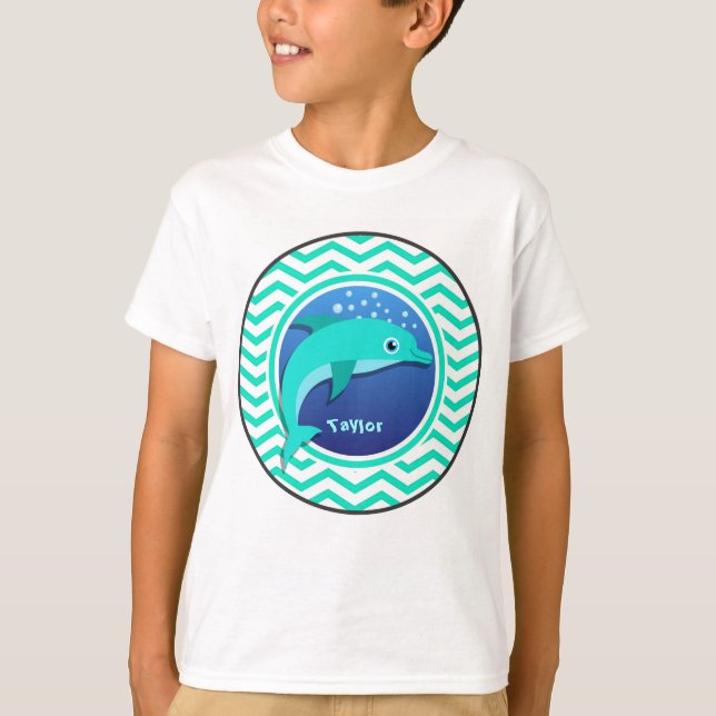 Dolfin, Aqua Grönt Chevron Tee (Framsida)