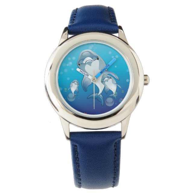DOLFIN. CUTE DOLPHINS ILLUSTRATION ARMBANDSUR (Framsida)