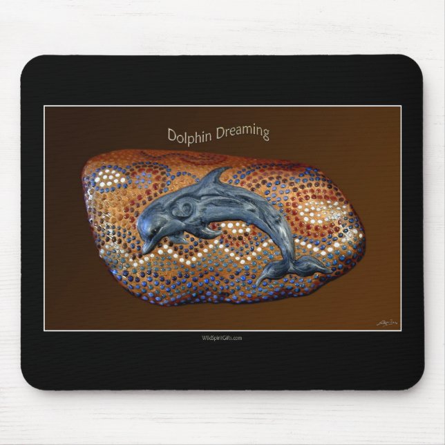 DOLFIN DREAMING Marine Mammal MousePad Musmatta (Framsidan)