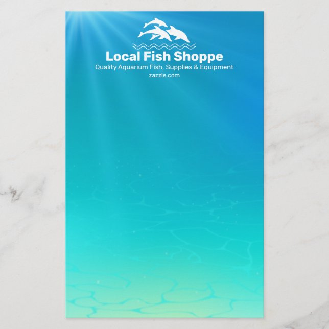 Dolfin, Fish Aquarium Shop Brevpapper (Framsida)