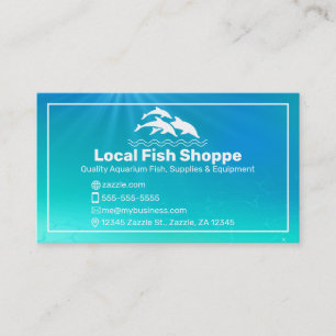 Dolfin, Fish aquarium Shop Visitkort