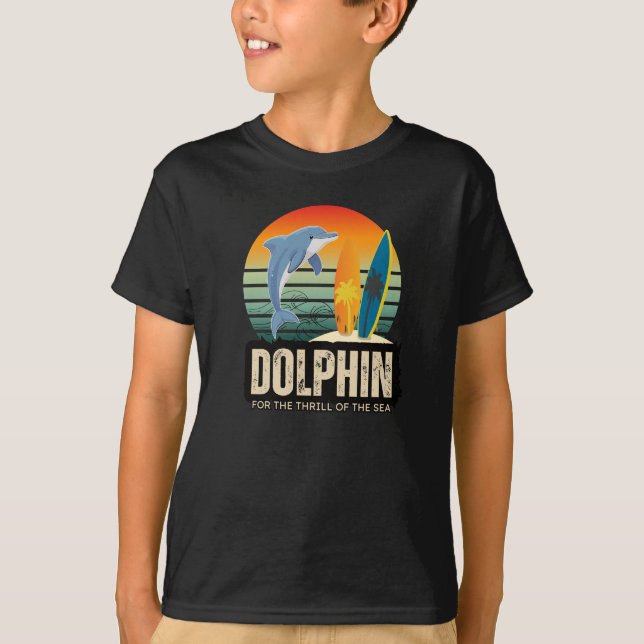 Dolfin, för havets blomning t shirt (Framsida)