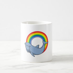Dolfin med regnbåge kaffemugg