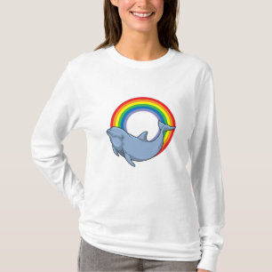 Dolfin med regnbåge t shirt