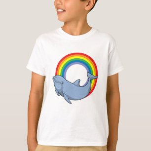 Dolfin med regnbåge t shirt