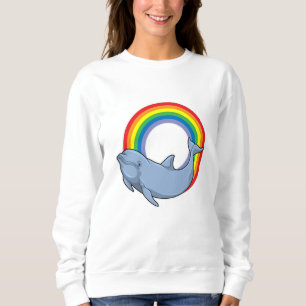 Dolfin med regnbåge t shirt