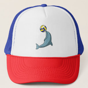 Dolfin med Volleyball Keps