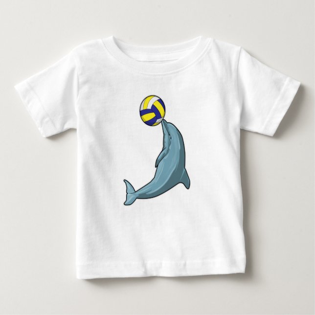 Dolfin med Volleyball T Shirt (Framsida)