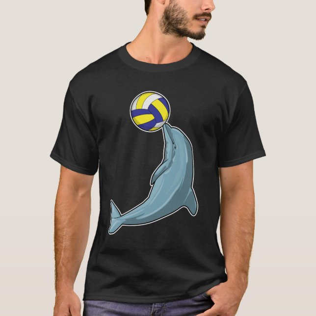 Dolfin med Volleyball T Shirt (Framsida)