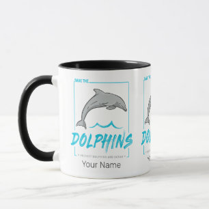 Dolfin skyddar Porpos och Oceanens Vintage Mugg