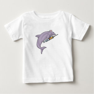 Dolfin som sjuksköterska med spruta t shirt