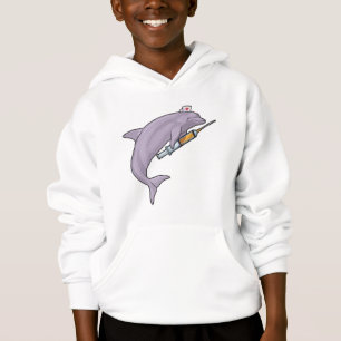 Dolfin som sjuksköterska med spruta t shirt