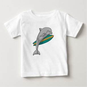 Dolfin som Surfer med ytskiva T Shirt