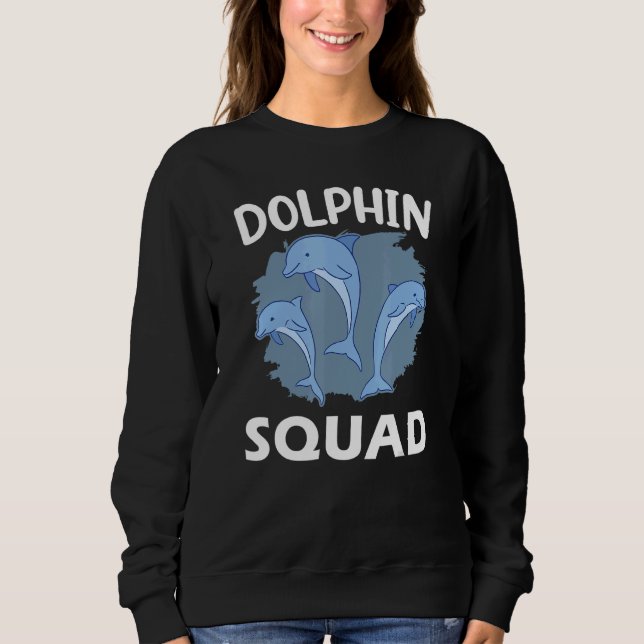 Dolfin Squad Animal Cute Dolphins T Shirt (Framsida)