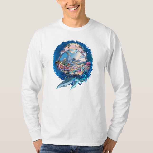 DOLFINER UNDER BEACH PARTY T SHIRT (Framsida)