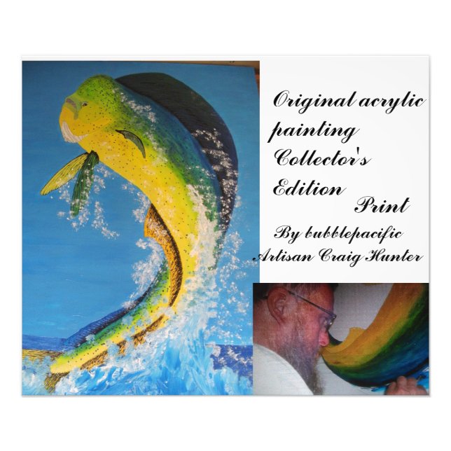 Dolfinfisk Fototryck (Framsidan)