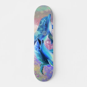 Dolfingpar - Kärlek - Lycklig - Mini Skateboard Bräda 18,5 Cm