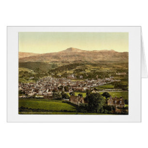 Dolgelly och Cader Idris (dvs. Dolgellau och Cadai Hälsningskort