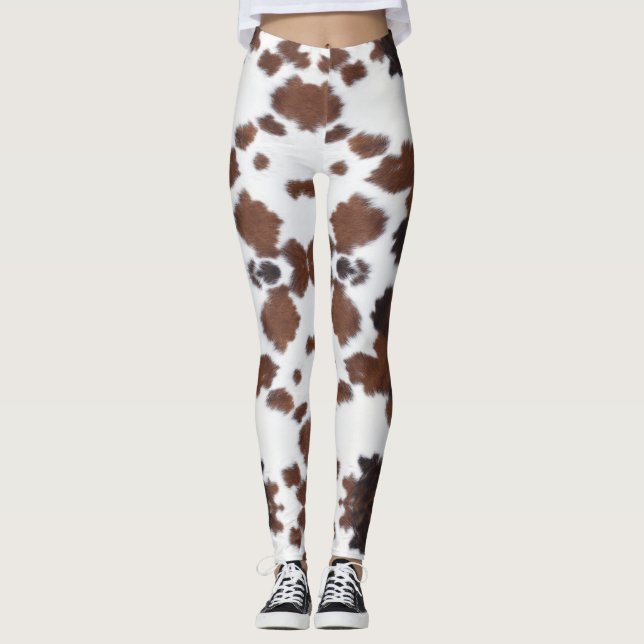 Dölj brunvita baljväxter leggings (Framsida)