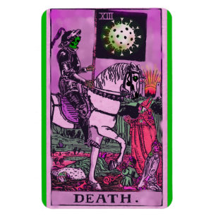 Dölj Coronavirus Tarot Card Magnet