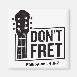 Dölj inte (filippianer 4:6-7) Guitar Magnet